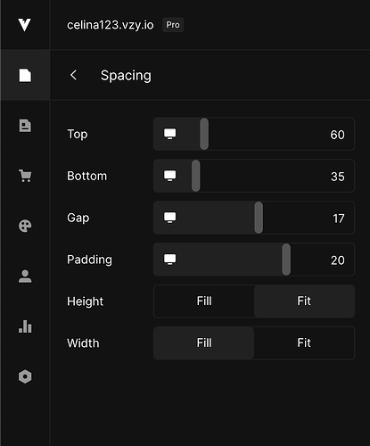 Padding & Margin Customization