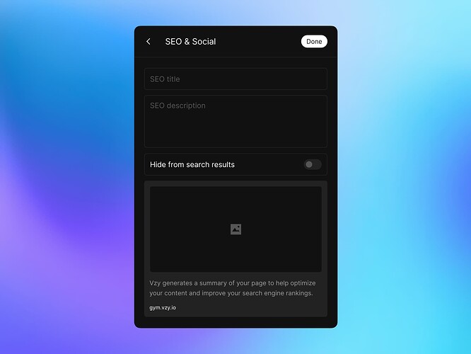 How to Set SEO Title, Description, and Share Image on Vzy